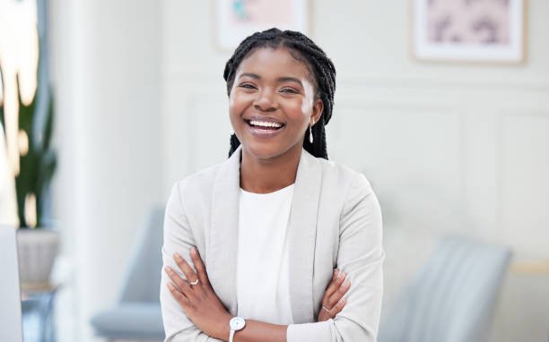 smiling business executive